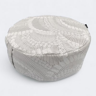 GADEO meditační sedák VYŠITÉ KVĚTY Ø33x13cm, Výplň: polštář s pohankovými slupkami + potah – Zboží Mobilmania