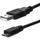 Netrack 204-02 USB AM / MICRO 0,25m, černý