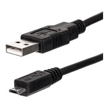 Netrack 204-02 USB AM / MICRO 0,25m, černý