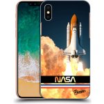 Pouzdro Picasee silikonové Apple iPhone X/XS - Space Shuttle čiré – Zboží Mobilmania