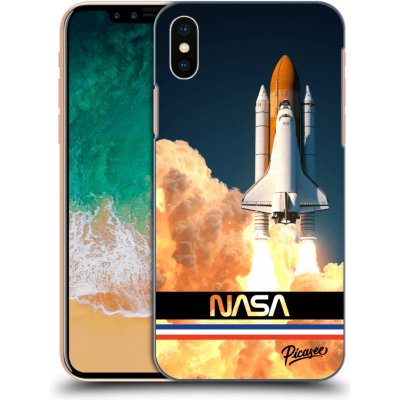 Pouzdro Picasee silikonové Apple iPhone X/XS - Space Shuttle čiré – Zboží Mobilmania