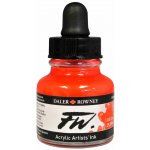 Daler Rowney akrylová tuš 29,5 ml fluo red – Zbozi.Blesk.cz