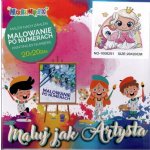 vytvarnehracky.cz Malování podle čísel na plátno 20 x 20 cm princezna a jednorožec – Zboží Dáma