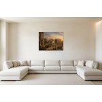 Obraz na plátně – Idealizovaný pohled na starověký Řím 140 × 105 cm – Hledejceny.cz