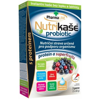 Nutrikaše probiotic protein a superfruits 3 x 60 g – Sleviste.cz