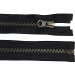 Prima-obchod Staromosazný zip tmavy No 6 délka 60 cm bundový, barva Černý / staromosaz tmavá – Hledejceny.cz