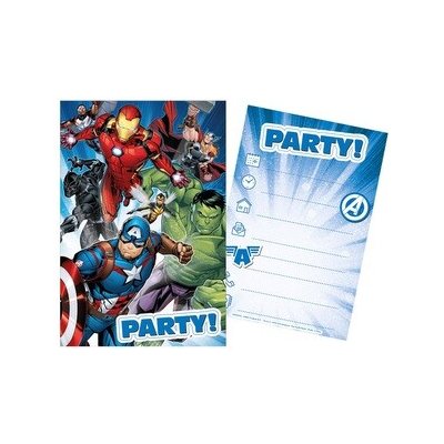 Sada párty 5 pozvánek + 5 obálek Avengers – Sleviste.cz