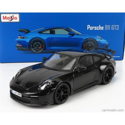 Maisto Porsche 911 GT3 2022 černá metalíza 1:18 – Sleviste.cz