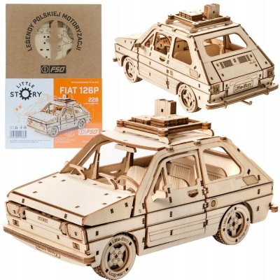 Little Story Dřevěné 3D puzzle Fiat 126P 228 ks – Sleviste.cz