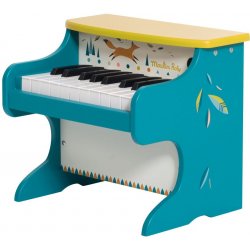 Moulin Roty Piano hudební hračka modrá tyrkysová zelená