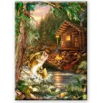 Norimpex Diamantové malování Rybářská chata 30 x 40 cm – Hledejceny.cz