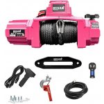 Elektrický offroad naviják 5,4t 12V syntetické lano 26m HUSARWINCH BST V 12000 (pink)