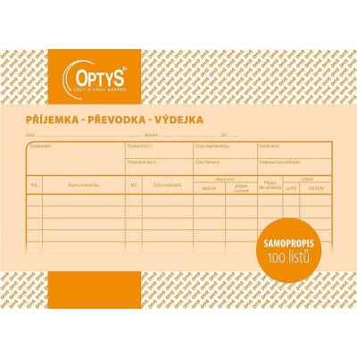 Optys 1087 Příjemka, převodka, výdejka A5 – Zboží Živě