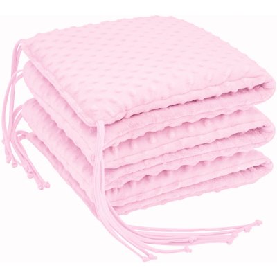 ESITO Luxusní mantinel MINKY jednobarevný růžová – Zboží Dáma ESITO Luxusní mantinel MINKY jednobarevný růžová – Zboží Dáma