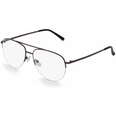 Fielmann BD 430 CL Brýle včetně čoček Poloobruba Pilot Ušlechtilá ocel-rámy Ocelová Tmavá – Zboží Mobilmania