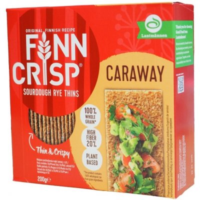 Finn Crisp křupavé žitné plátky s kmínem 200 g – Zboží Dáma