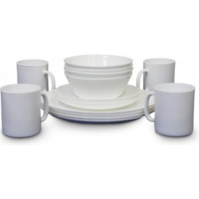 Vango OPAL DINING SET Jídelní set bílá UNI 16 ks – Hledejceny.cz