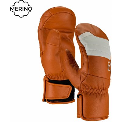 Ortovox Full Leather mitten dámské rukavice bristle brown – Hledejceny.cz