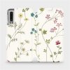 Pouzdro Mobiwear parádní flip Samsung Galaxy A7 2018 - MD03S Tenké rostlinky s květy