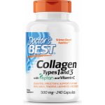 Doctor's Best Doctor’s Best Kolagen Typ I & III + peptan 500 mg 240 kapslí – Hledejceny.cz