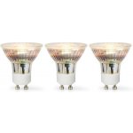 Nedis LED žárovka PAR16 GU10 4.5W 345lm 2700K, sada 3 ks LBGU10P163 – Hledejceny.cz