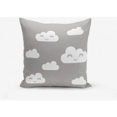 Minimalist Cushion Covers dětský bílá/šedá 45 x 45 cm – Hledejceny.cz