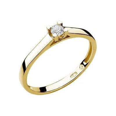 Nubis Zlatý zásnubní prsten s diamantem W 221 0.10G