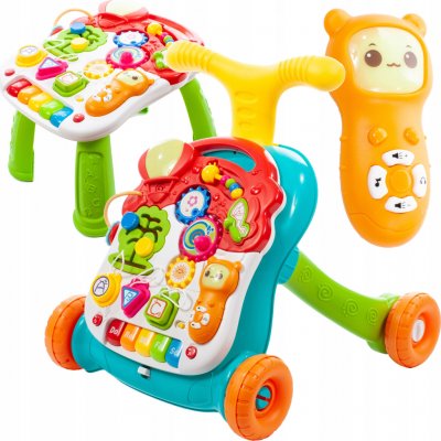 Huanger Interaktivní vzdělávací stůl 4v1 pro děti s kočárkem Scooter – Zboží Dáma