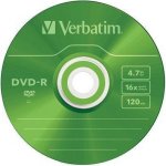 Verbatim DVD-R 4,7GB 16x, Advanced AZO+, slimbox, 5ks (43557) – Zboží Živě