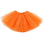 Tylová sukně Luliu oranžová se třpytkami OP203 – Hledejceny.cz