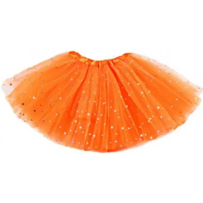 Tylová sukně Luliu oranžová se třpytkami OP203 – Hledejceny.cz