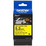 Brother HSE-611E, bužírka žlutá / černá 5,2 mm – Zbozi.Blesk.cz