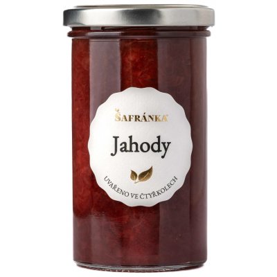 Šafránka Jahody výběrový džem 300 g – Zboží Dáma