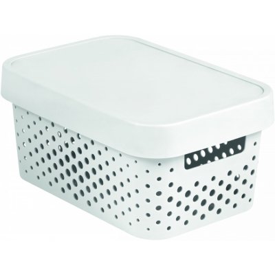 Curver Box INFINITY DOTS 4,5L - bílý – Zbozi.Blesk.cz