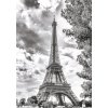 Puzzle Dino Černá a bílá Eiffelova věž Francie 500 dílků