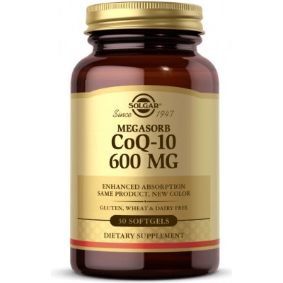 Solgar Megasorb CoQ10 600 mg 30 kapslí – Hledejceny.cz