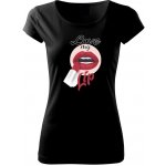 Love my lip Pure dámské triko Černá – Zboží Mobilmania