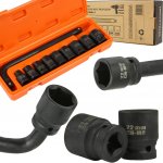 NÁSTRČNÉ HLAVICE 10-24mm, 1/2" SADA 10KS CrMo, 6-hran V KUFRU BJC M58235 – Zboží Mobilmania