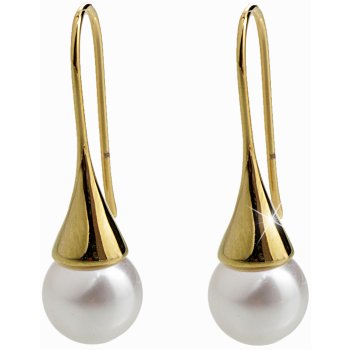 JSB Fashion perla v kaplíkovém háčku zlato 61400754WH
