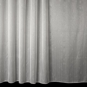 Českomoravská textilní žakárová záclona V344 s nopky pršíčko, s olůvkem, bílá, výška 220cm (v metráži)