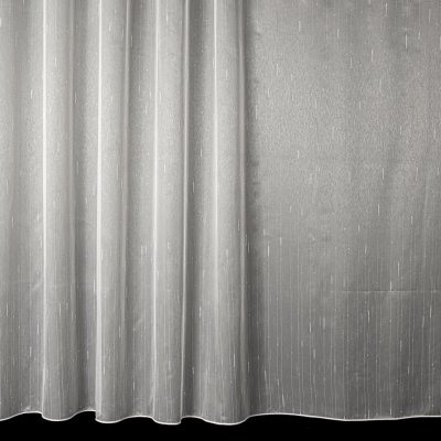 Českomoravská textilní žakárová záclona V344 s nopky pršíčko, s olůvkem, bílá, výška 220cm (v metráži) – Zboží Mobilmania