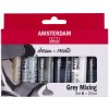 Akrylová a olejová barva Amsterdam Standard sada akrylových barev grey mixing 6 ks 20 ml