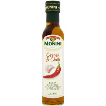 Monini Extra panenský olivový olej s příchutí česnek a chilli 0,25 l