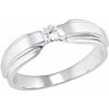 Prsteny Evolution Group Stříbrný prsten s jedním zirkonem bílý 885029.1