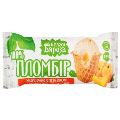 Belaja Bereza Zmrzlina plombier s broskví 90 g – Zboží Mobilmania