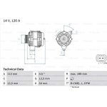 Generátor BOSCH 0 986 080 370 (0986080370)