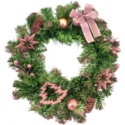 Bestent Vánoční věnec Pink 40 cm – Zboží Dáma