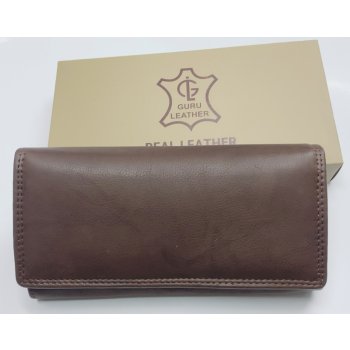 Kožená peněženka dámská Guru Leather tmavě hnědá 1102 stylová kartonová  krabička od 999 Kč - Heureka.cz