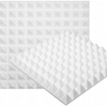 Akustická pěnová deska / odhlučňovací panel - pyramidy 50 x 50 x 5 cm – Hledejceny.cz
