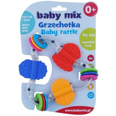 Baby Mix dětské chrastítko barevný trojuhelník – Zbozi.Blesk.cz